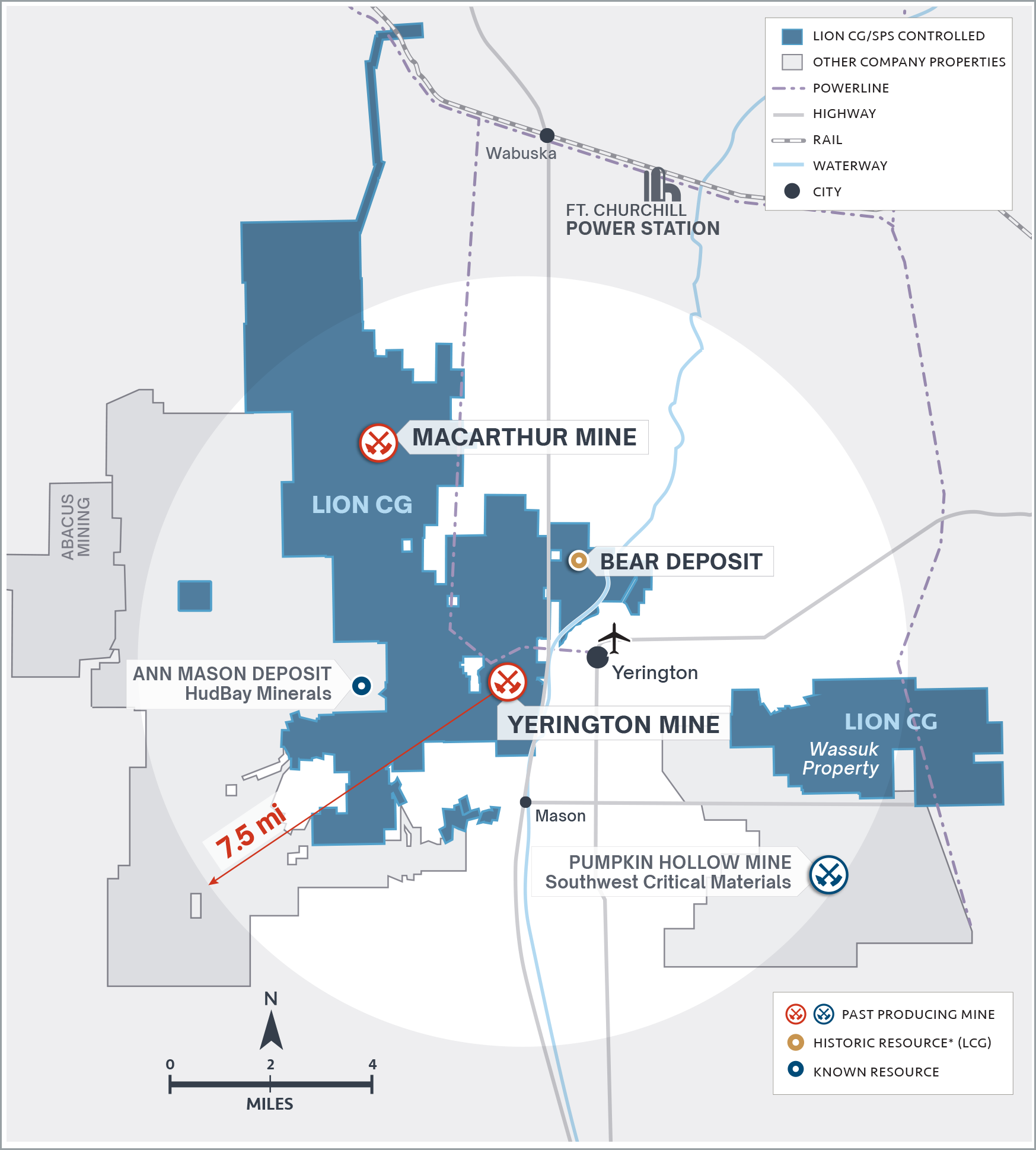 Yerington District Infrasturcture Map